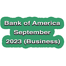 Editable Bank Statement (Bank of America) September 2023